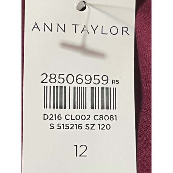 Ann Taylor double weave Peplum knit sheath dress size 12 NWT - Picture 11 of 14